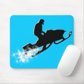 snowmobiling Pulverspur Mousepad (Mit Mouse)