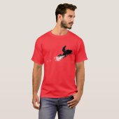 snowmobiling Pulverspur T-Shirt (Vorne ganz)
