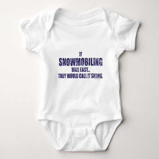Snowmobiling-sein-EINFACH [1] Baby Strampler (Vorderseite)