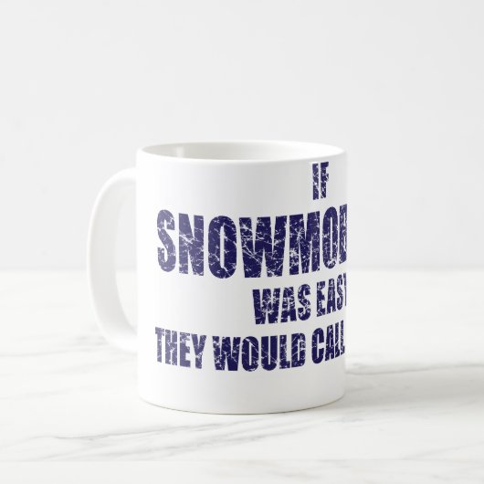 Snowmobiling-sein-EINFACH [1] Kaffeetasse (Vorderseite Links)