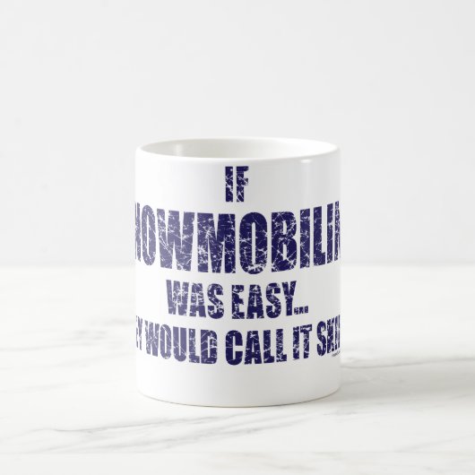 Snowmobiling-sein-EINFACH [1] Kaffeetasse (Mittel)