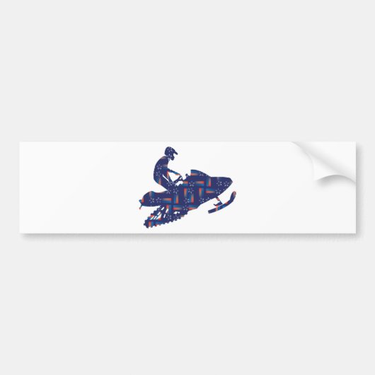 Snowmobiling/Shooting-Star-Sledder Autoaufkleber (Vorne)