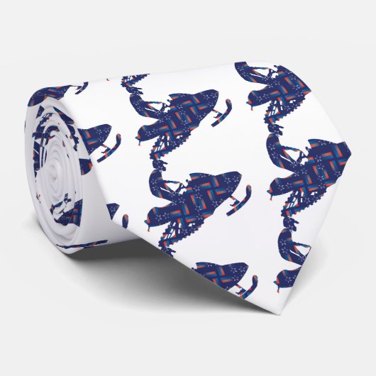 Snowmobiling/Shooting-Star-Sledder Krawatte (Gerollt)