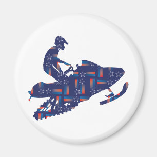 Snowmobiling/Shooting-Star-Sledder Magnet