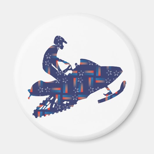 Snowmobiling/Shooting-Star-Sledder Magnet (Vorne)