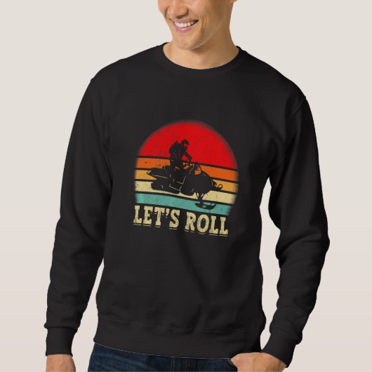 snowmobiling snomobile riding sweatshirt (Vorderseite)