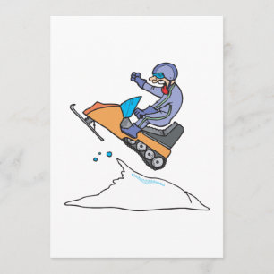 Snowmobiling Sprung Einladung