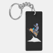 Snowmobiling Sprung Schlüsselanhänger (Vorderseite links)