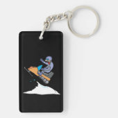 Snowmobiling Sprung Schlüsselanhänger (Rückseite)