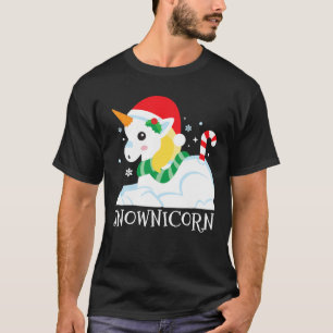 Snownicorn Unicorn Funny Niedlich Winter Girl Nil T-Shirt