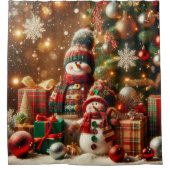 Snowpeople Duschvorhang (Vorderseite)