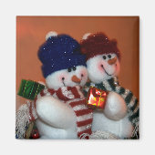 Snowpeople Holiday Magnet (Vorne)