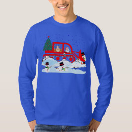 Snowpflüge in Santa und Reindeer T-Shirt