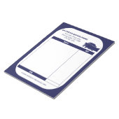 Snowpflügen Snow Plough Business Receiver Rechnung Notizblock (angewinkelt)