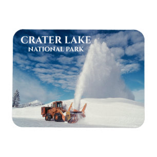 Snowplough Clearing Road, Crater Lake National Par Magnet