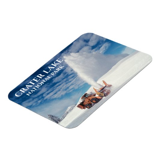 Snowplough Clearing Road, Crater Lake National Par Magnet (Linke Seite)