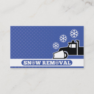 snowplow snow removal service business card visitenkarte