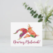 Snowruz Mubarak Goldfisch Postkarte (Stehend Vorderseite)
