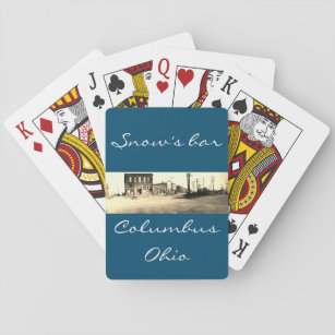 Snows Bar, Kolumbus Ohio spielt Karten Spielkarten
