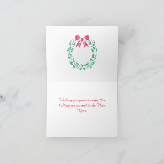 Snowscape Eine Grußkarte für die Urlaubssaison Karte (Innenseite)