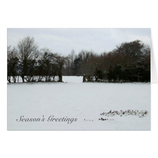 Snowscape-Grüße-Karte der Saison (Vorderseite (Horizontal))