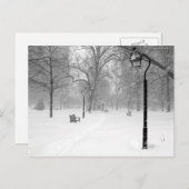 Snowscape II, Philadelphia Postkarte (Vorne/Hinten)