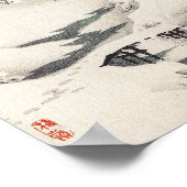 Snowscape von Kōno Bairei Poster (Ecke)