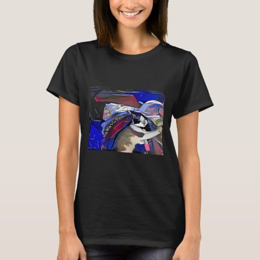 Snowshoe afterdark Miezekatze T-Shirt (Vorderseite)