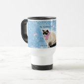 Snowshoe-Katzen-Reise-Tasse Reisebecher (Vorderseite Links)