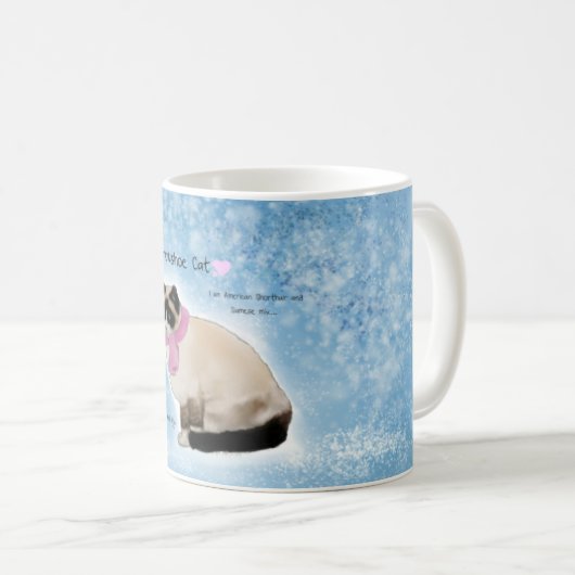 Snowshoe-Katzen-Tasse Kaffeetasse (VorderseiteRechts)