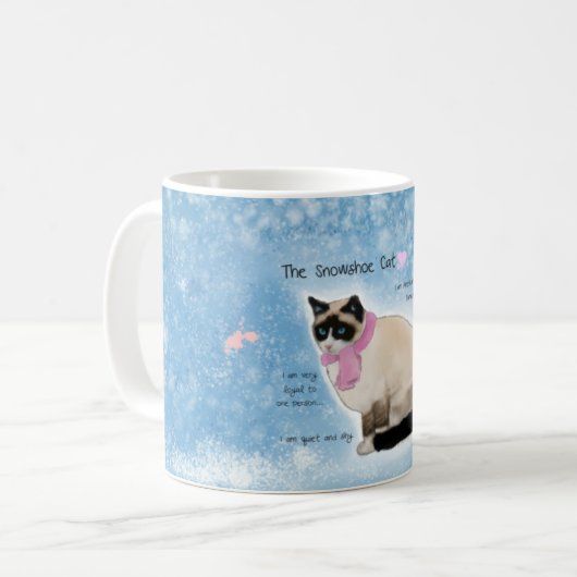 Snowshoe-Katzen-Tasse Kaffeetasse (Vorderseite Links)