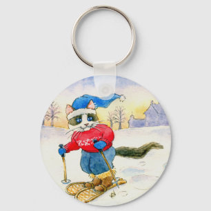 Snowshoe-Miezekatze-Katze keychain Schlüsselanhänger