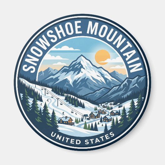 Snowshoe Mountain West Virginia Magnet (Vorne)