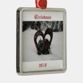 Snowshoe-Verzierung Ornament Aus Metall (Rechts)