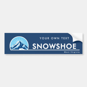 Snowshoe West Virginia Bergskigebiet Autoaufkleber
