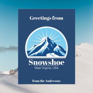 Snowshoe West Virginia USA Skigebiet Postkarte