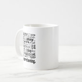 Snowshoeing Geschenk Kaffeetasse (Vorderseite Links)