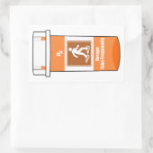 Snowshoeing Is My Drug Rechteckiger Aufkleber (Tasche)