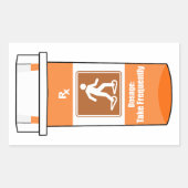 Snowshoeing Is My Drug Rechteckiger Aufkleber (Vorderseite)