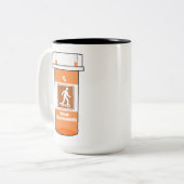 Snowshoeing Is My Drug Zweifarbige Tasse (Vorderseite Links)