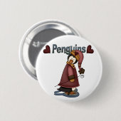 Snowshoepenguin-T - Shirts und Geschenke Button (Vorne & Hinten)