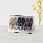 Snowshoes Karte (Gelbe Blume)