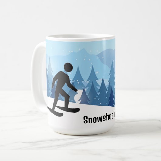 Snowshoodesign Coffee Tasse (Vorderseite Links)