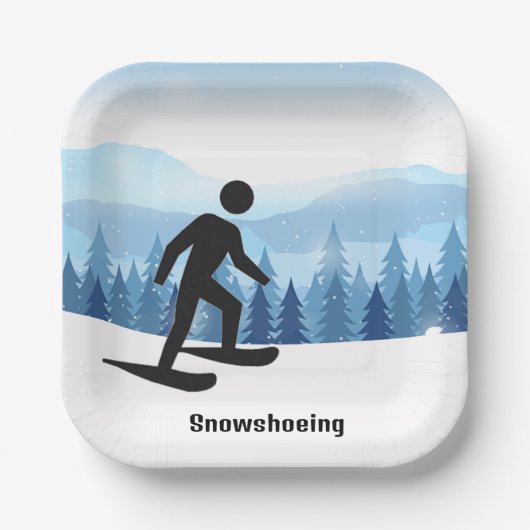 Snowshootdesign Pappteller (Vorderseite)