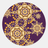 Snowstar-Sticker Runder Aufkleber (Vorderseite)