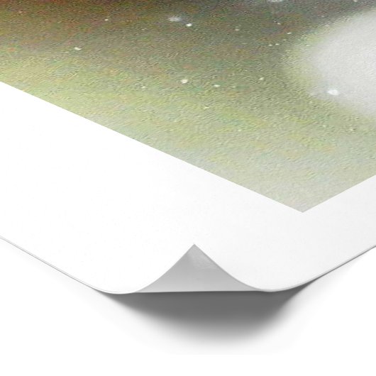 Snowstorm Abstraction I Poster (Ecke)