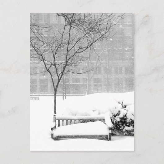 Snowszene III, Philadelphia Postkarte (Vorderseite)