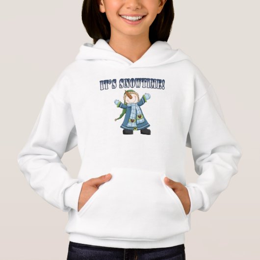 Snowtime Snowman Kid's Sweatshirt (Vorderseite)