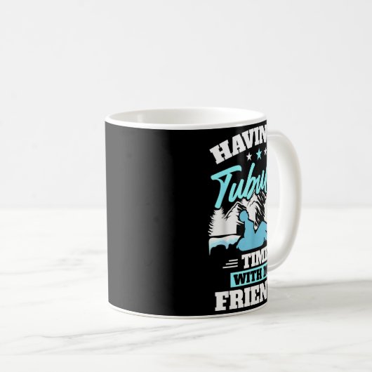 Snowtubing Winter Srts Snow Tubing Kaffeetasse (VorderseiteRechts)