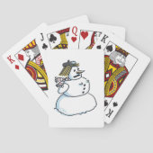 Snowwoman Poker spielt Karten Spielkarten (Rückseite)